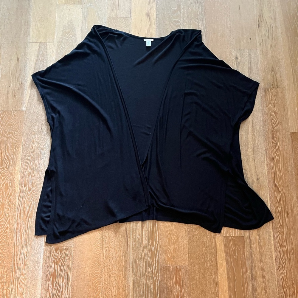 H&M oversized open front Black Knit Sweater cardigan- used